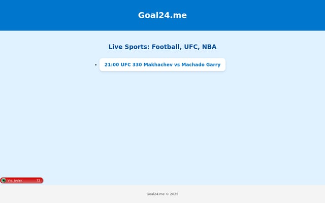 Screenshot of goal24.me