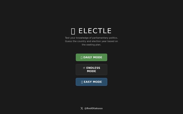 Screenshot of electle.fun