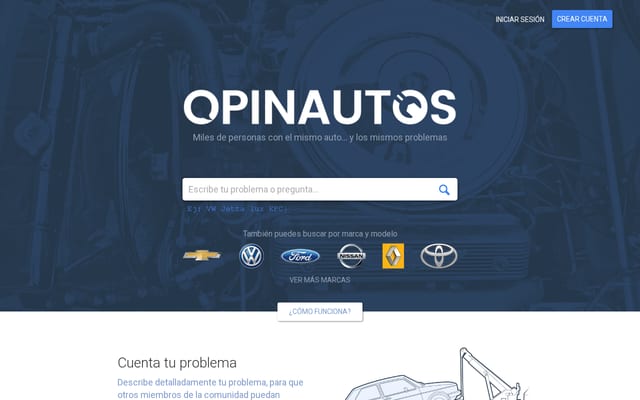 Screenshot of opinautos.com