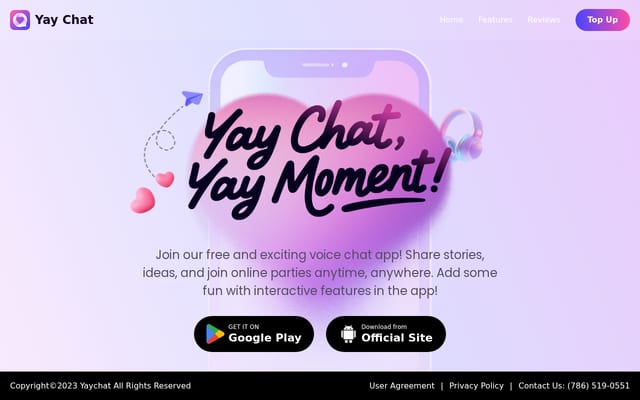 Screenshot of yay.chat