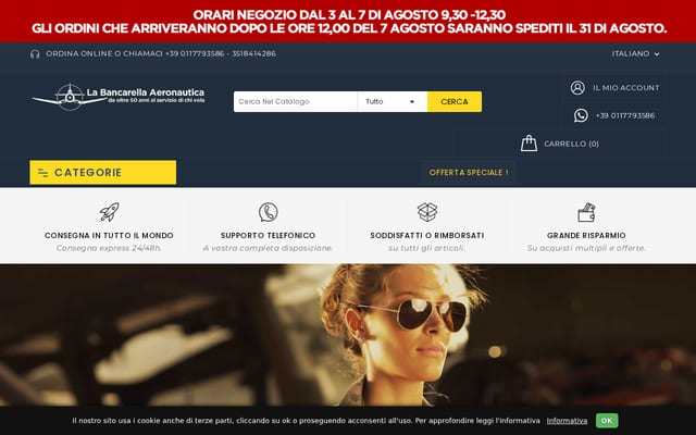 Screenshot of bancaero.it