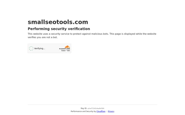 Screenshot of smallseotools.com