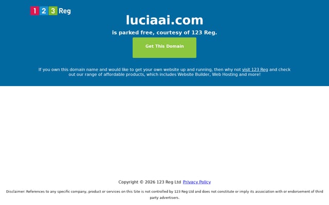 Screenshot of luciaai.com
