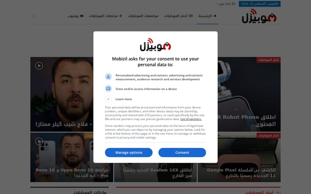 Screenshot of mobizil.com
