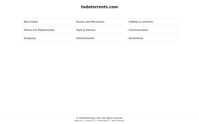 Screenshot of todotorrents.com