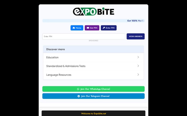 Screenshot of expobite.net