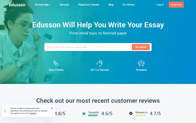 Screenshot of edusson.com