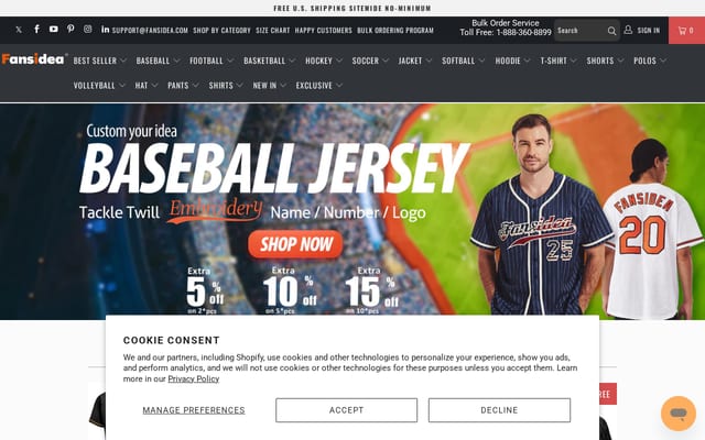 Screenshot of fansidea.com