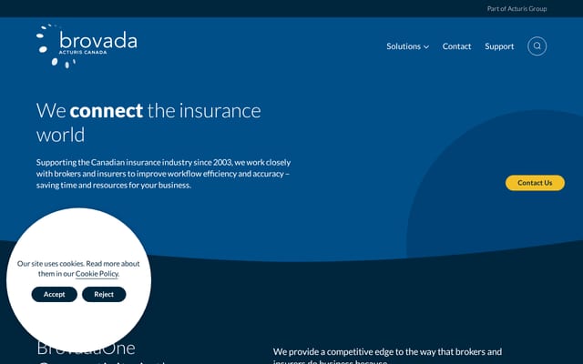 Screenshot of brovada.com