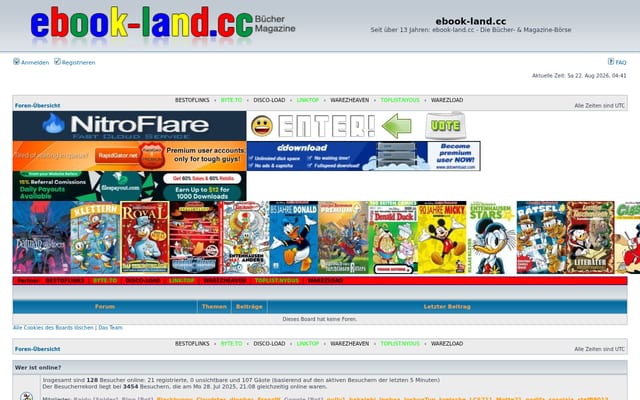 Screenshot of ebook-land.cc
