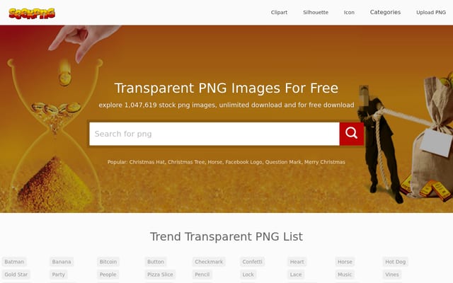 Screenshot of seekpng.com