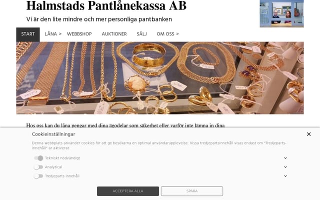 Screenshot of panten.se