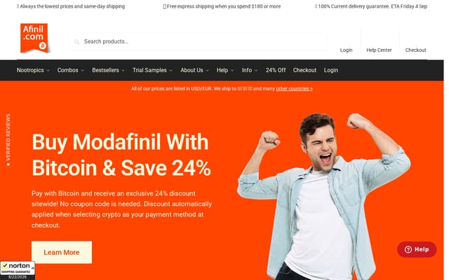 Screenshot of afinil.com