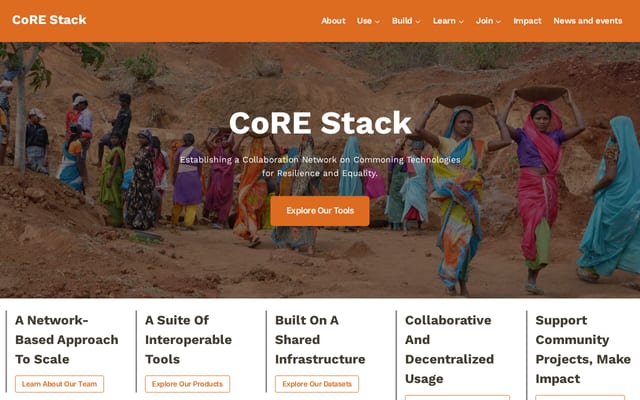 Screenshot of core-stack.org