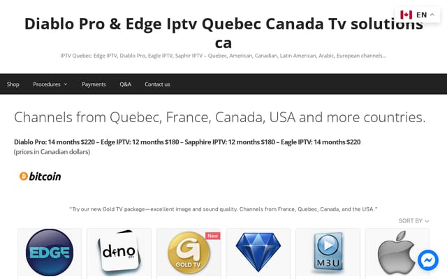 Screenshot of poutine.tv