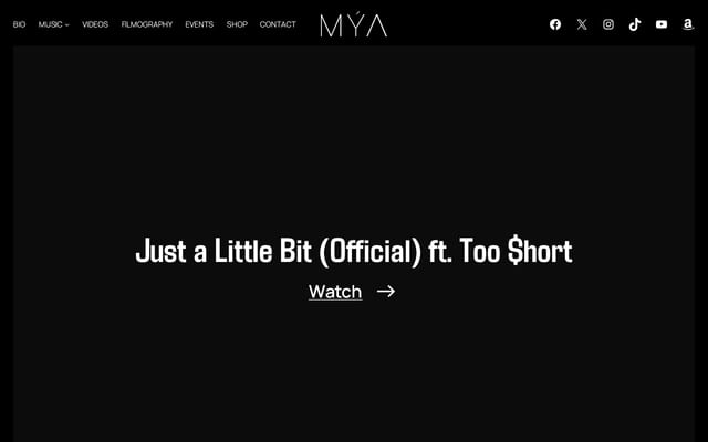 Screenshot of myamya.com