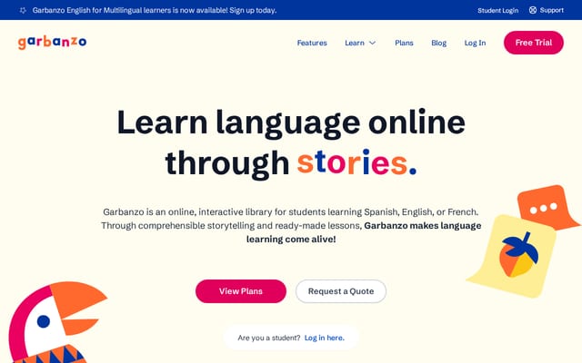 Screenshot of garbanzo.io
