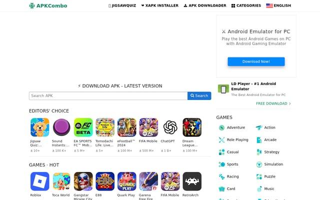 Screenshot of apkcombo.com