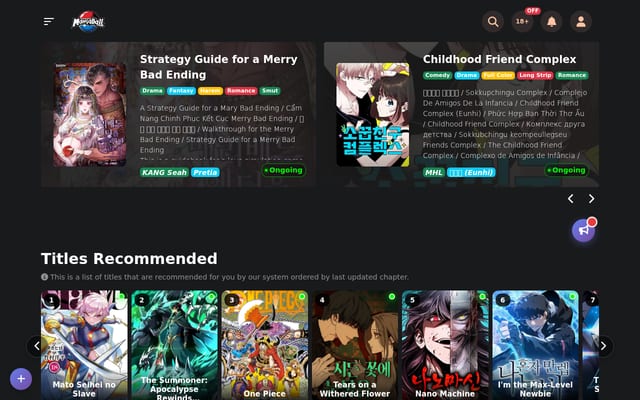 Screenshot of mangaball.net