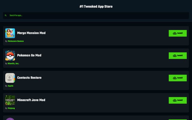 Screenshot of tweakmate.com