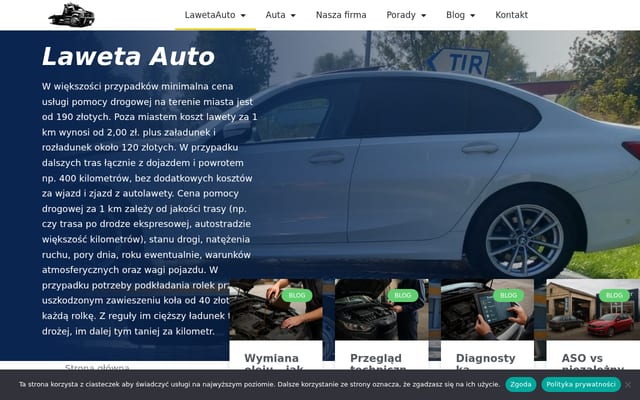 Screenshot of lawetaauto.pl
