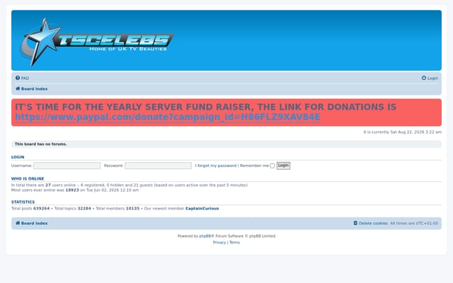 Screenshot of tscelebs.co.uk