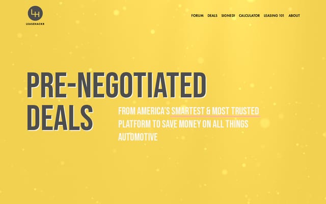 Screenshot of leasehackr.com