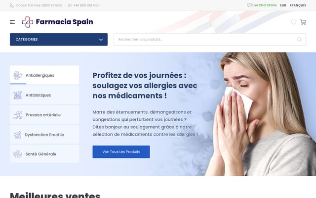 Screenshot of farmacia-spain.com