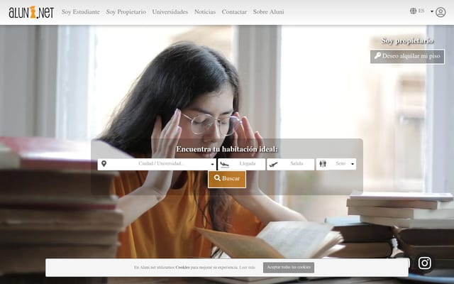 Screenshot of aluni.net