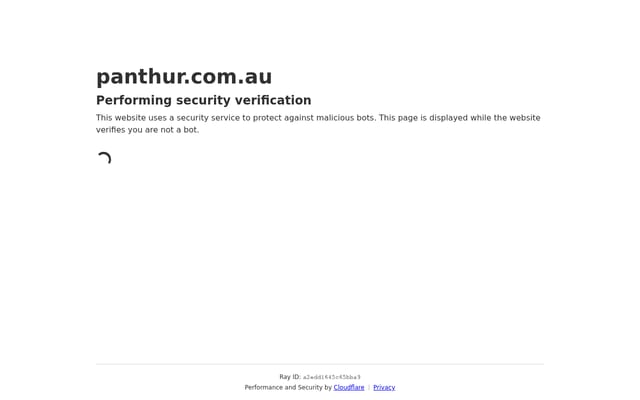 Screenshot of panthur.com.au
