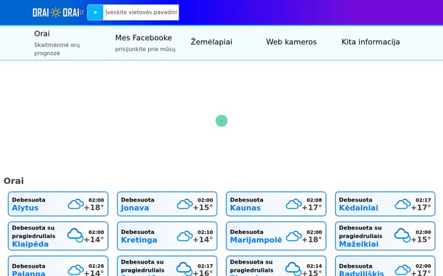 Screenshot of oraiorai.lt