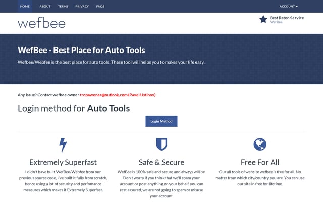 Screenshot of wefbee.com