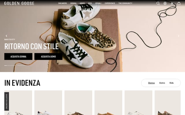 Screenshot of goldengoose.com