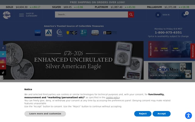 Screenshot of shopcsntv.com
