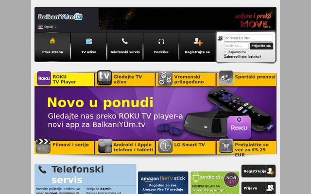 Screenshot of balkaniyum.tv