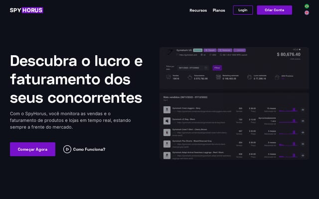 Screenshot of spyhorus.com