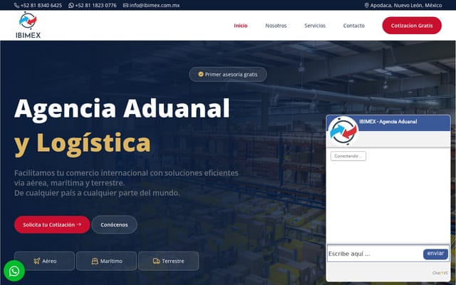 Screenshot of ibimex.com.mx