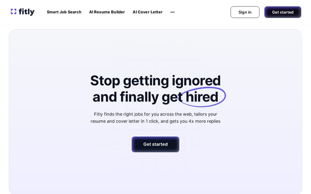 Screenshot of fitly.work