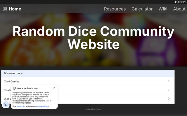 Screenshot of randomdice.gg