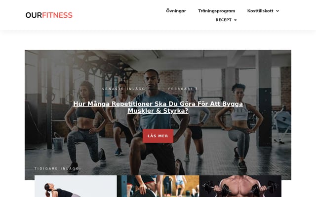 Screenshot of gymlivet.com