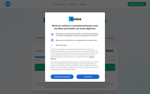 Screenshot of binixo.es