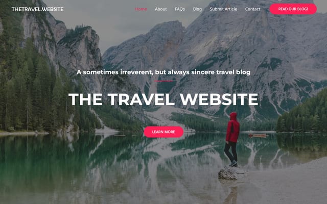 Screenshot of thetravel.website