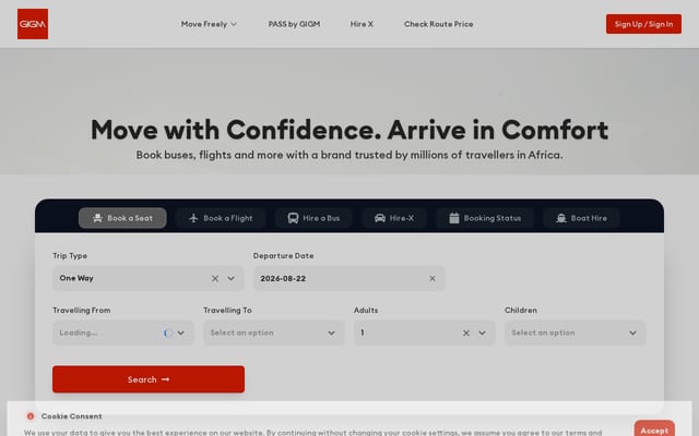 Screenshot of gigm.com