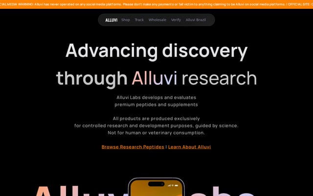 Screenshot of alluvi.bz