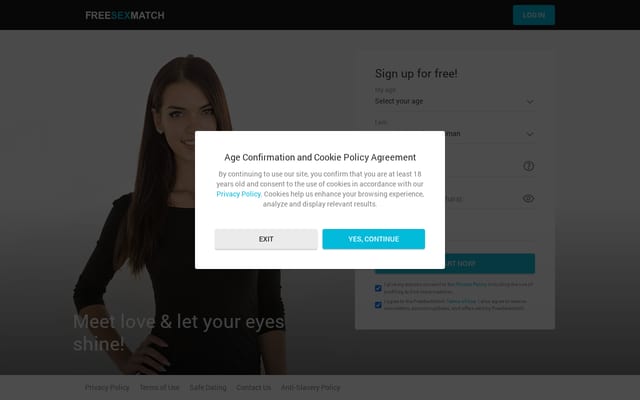 Screenshot of freesexmatch.com