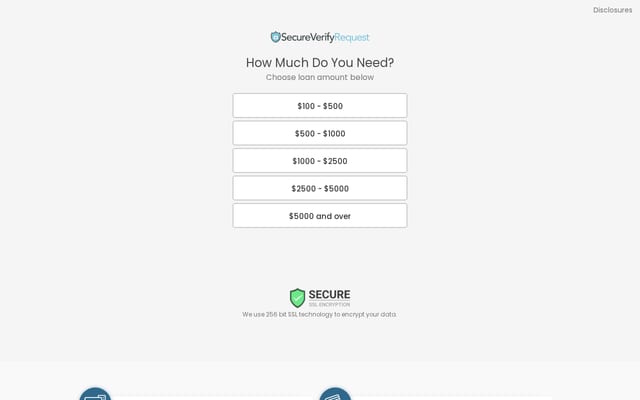 Screenshot of secureverifyrequest.com