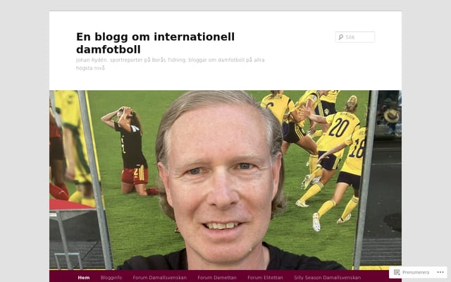 Screenshot of damfotboll.blog