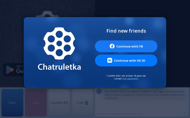 Screenshot of chatruletka.ua