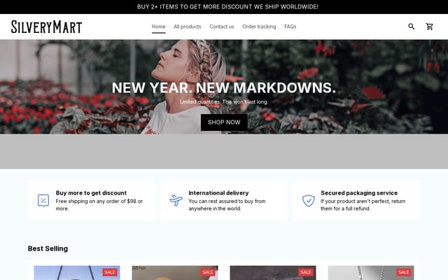 Screenshot of silverymart.com