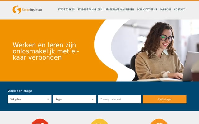 Screenshot of stageinstituut.nl
